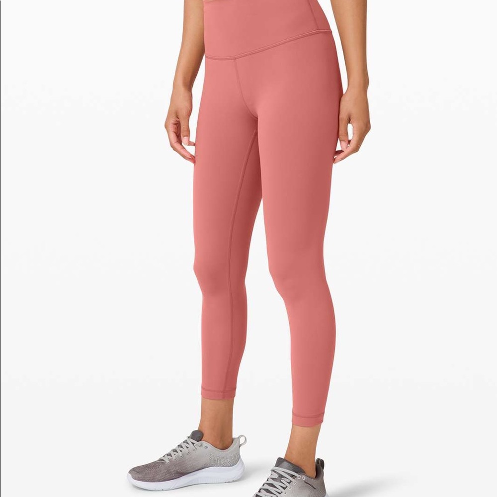 Lululemon wunder train 25” briar rose size 6